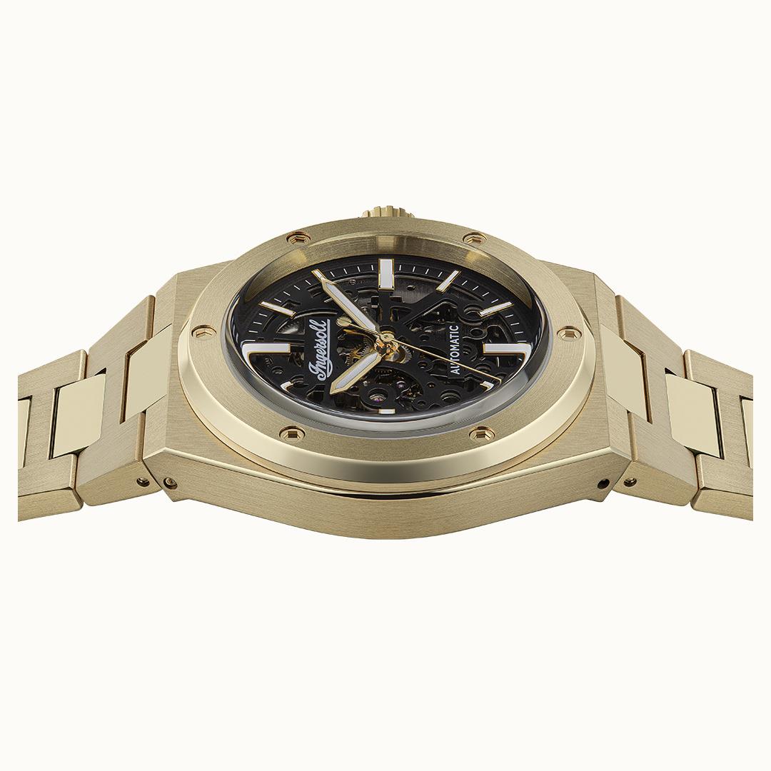 Ingersoll Automatic Black Skeleton Dial With Lifetime Warranty Analog Watch - For Gents  I15001