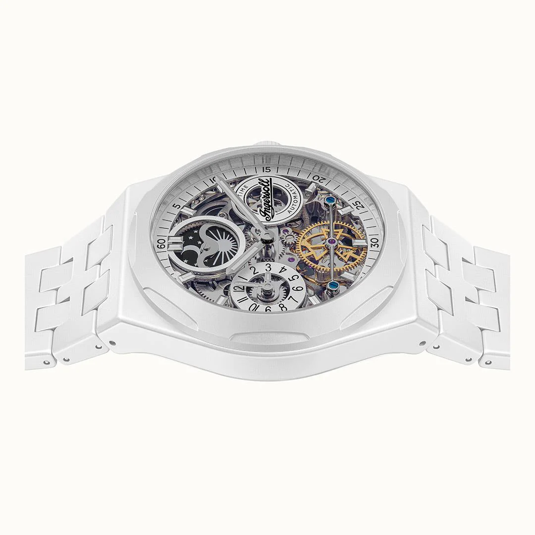 Ingersoll Automatic Ceramic White Dial With Lifetime Warranty Analog Watch - For Gents  I15103
