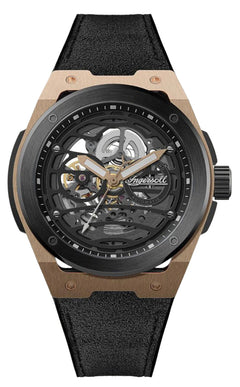 Ingersoll Automatic Black Skeleton Dial With Lifetime Warranty Analog Watch - For Gents  I15202