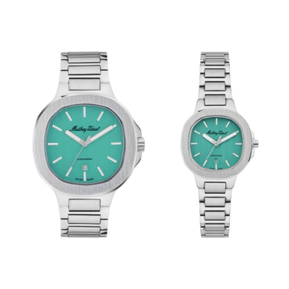 Mathey Tissot Swiss Made Quartz Evasion Blue Dial Analog Couples Watches - P152TI