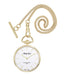 Mathey-Tissot Swiss Made White Dial With Golden Chain Unisex Pocket Watch - P2PI