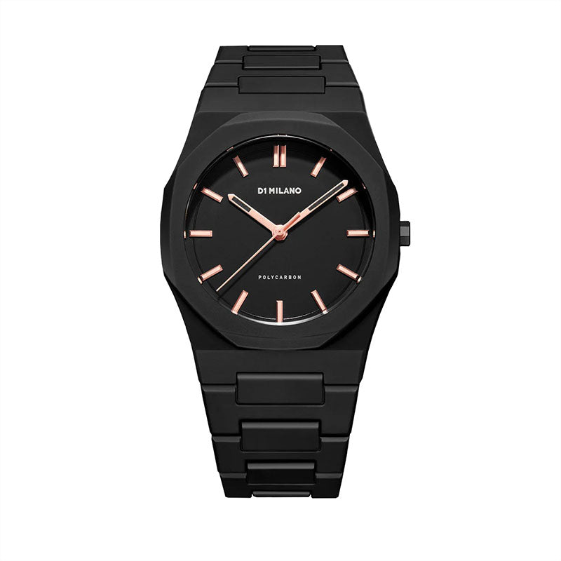 D1 Milano Black Dial Watches For Gents - PCBJ12