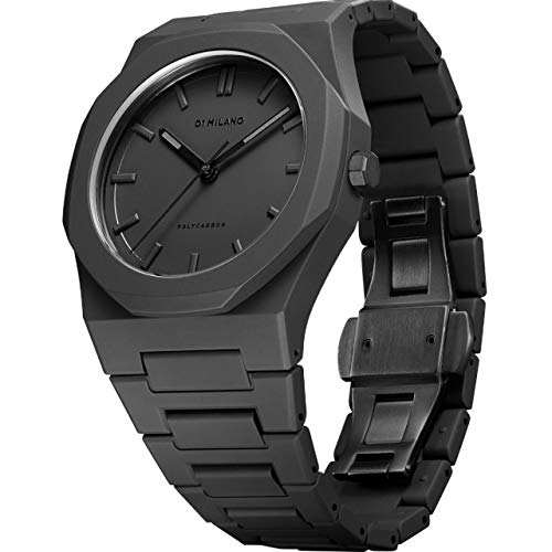 D1 Milano Men Black Dial &amp; Black Straps Polycarbon Analogue Watch PCBJ10