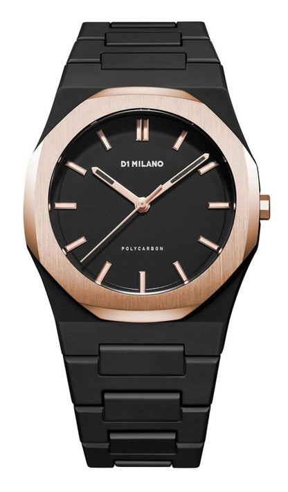 D1 Milano Black Dial Watches For Gents - PCBJ15