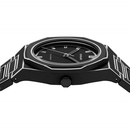 D1 Milano Polycarbon Dial Black Watch for Gents - PCBJ33