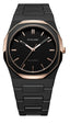 D1 Milano Polycarbon Dial Black Watch for Gents - PCBJ35