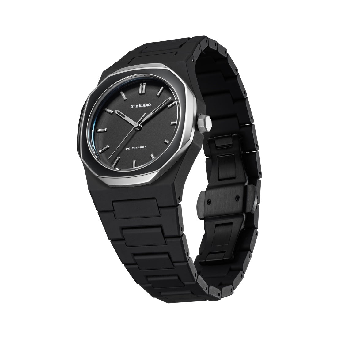 D1 Milano POLYCARBON Black Dial Quartz Analog Watch - For Gents PCBU13