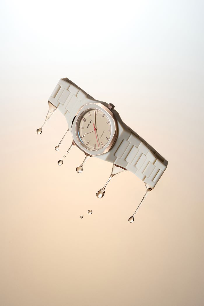 D1 Milano POLYCARBON Beige Dial Quartz Analog Watch - For Gents PCBU15