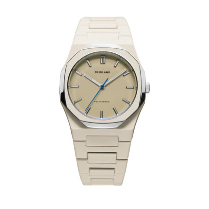 D1 Milano POLYCARBON Quartz Grey Dial Analog Watch - ForGents PCBU16