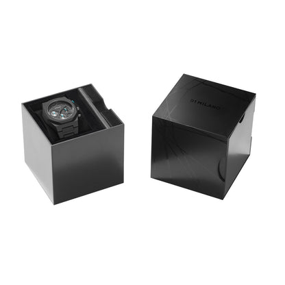 D1 Milano POLYCHRONO Black Dial Quartz Analog Watch - For Gents PHBJ07