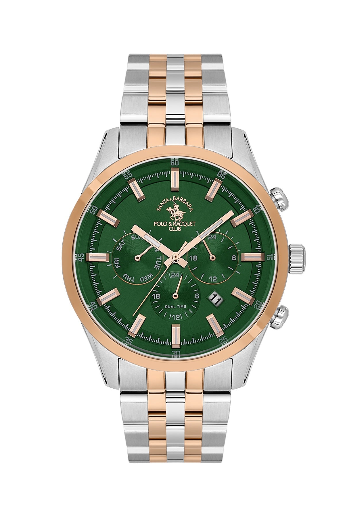 Santa Barbara Polo &amp; racquet Club Quartz  Green Dial Analog Watch For -  Gents SB.1.10323-11