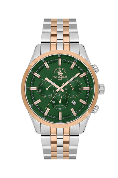 Santa Barbara Polo &amp; racquet Club Quartz  Green Dial Analog Watch For -  Gents SB.1.10323-11