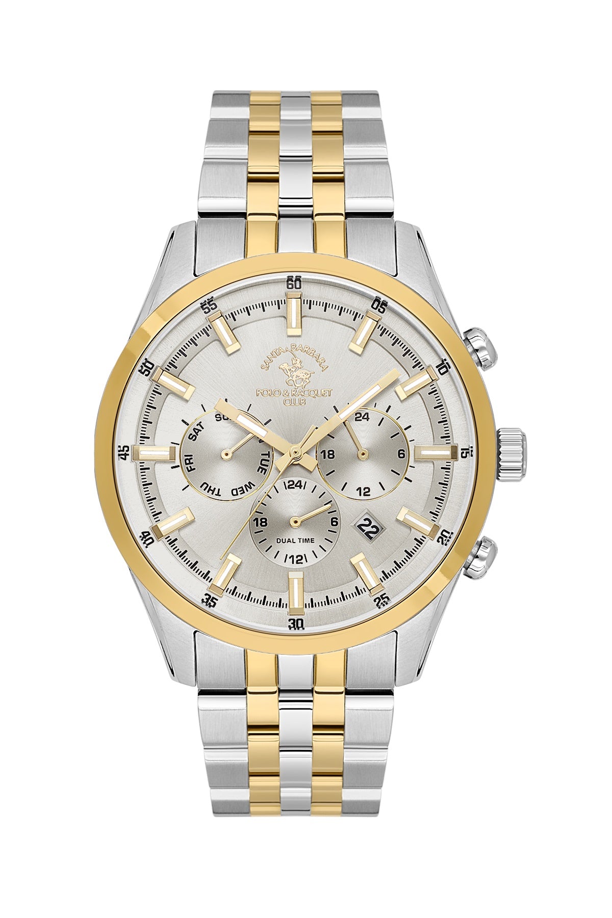 Santa Barbara Polo &amp; racquet Club Quartz  Grey Dial Analog Watch For -  Gents SB.1.10323-2