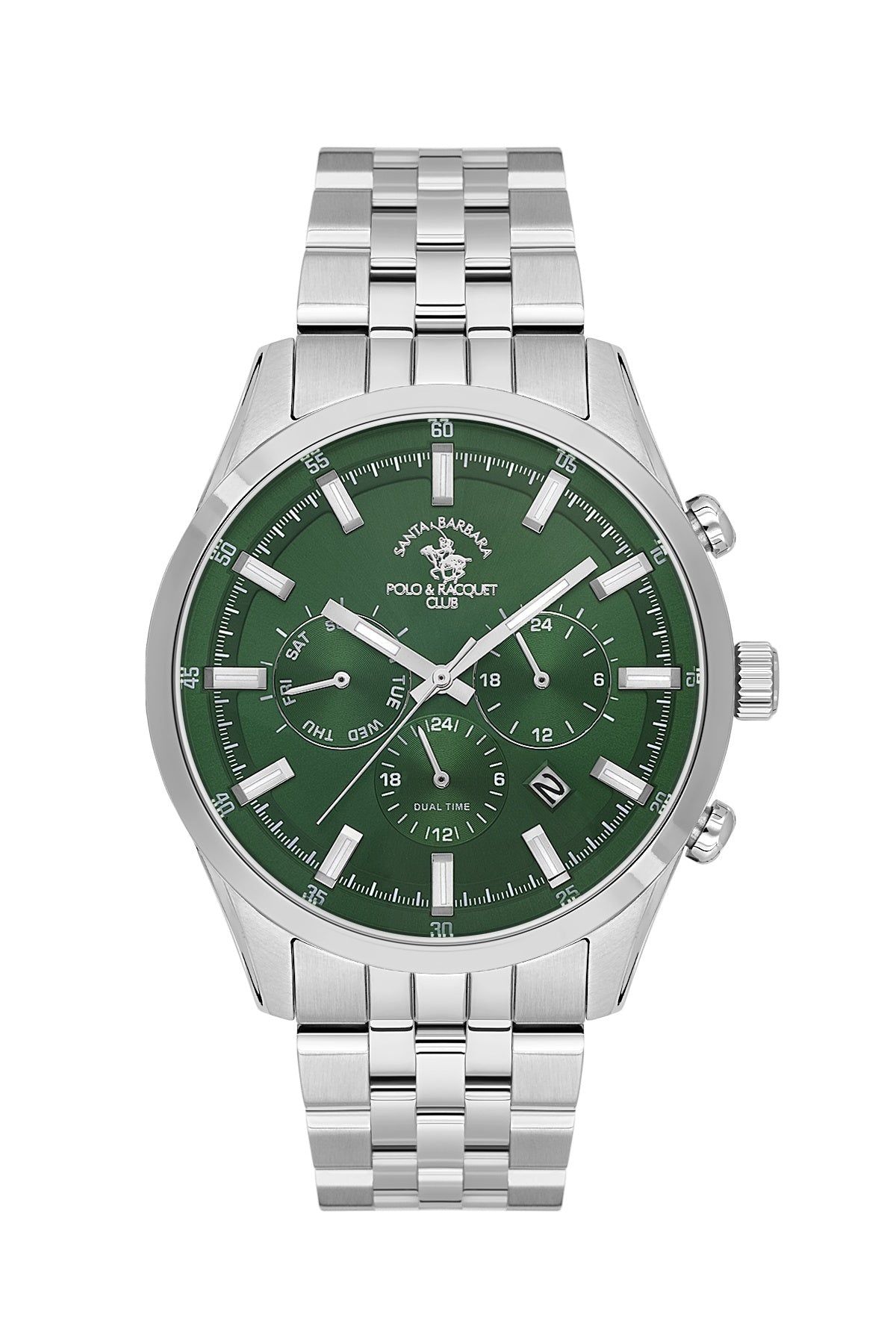 Santa Barbara Polo &amp; racquet Club Quartz  Green Dial Analog Watch For -  Gents SB.1.10323-6