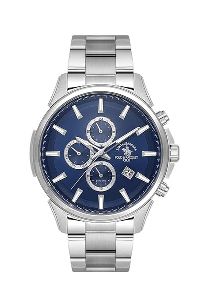 Santa Barbara Polo &amp; Racquet Club Quartz Blue Dial Analog Watch For - Gents SB.1.10392-7