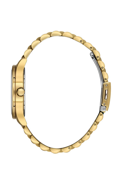 Santa Barbara Polo &amp; Racquet Club  Quartz Gold Dial Watch For -  Ladies SB.1.10409-8