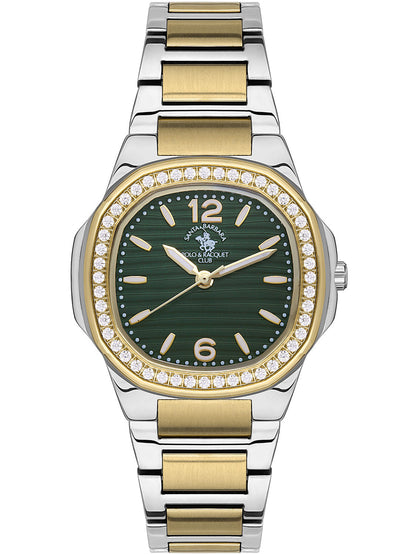 Santa Barbara Polo &amp; Racquet Club  Quart Green Dial Analog Watch For -  Women SB.1.10481-4
