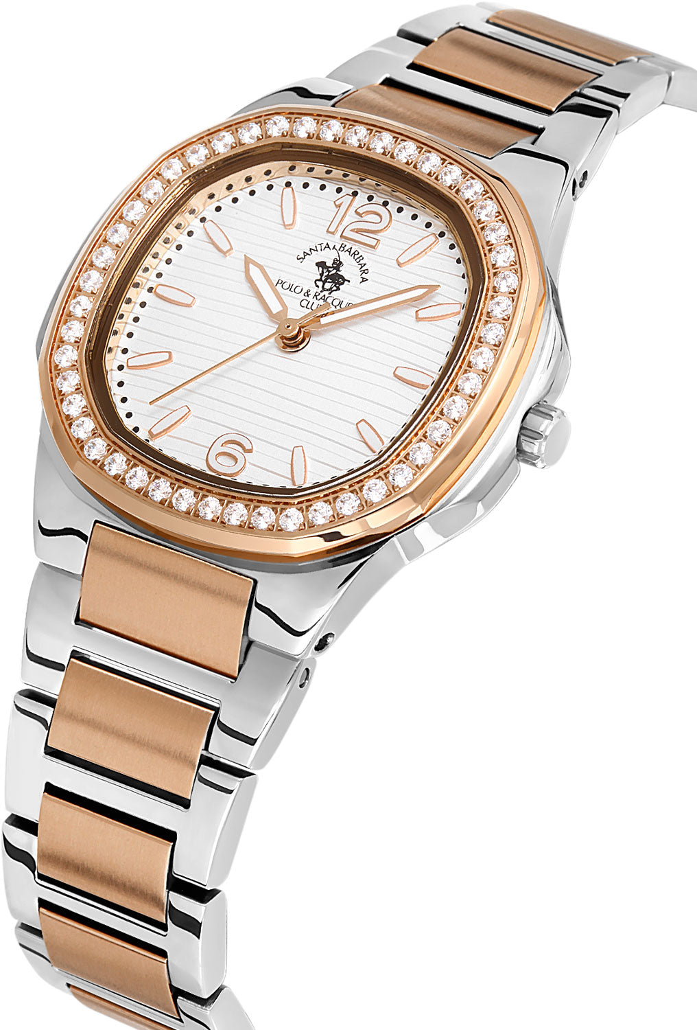 Santa Barbara Polo &amp; Racquet Club  Quartz Silver Dial Analog Watch For -  Ladies SB.1.10481-5