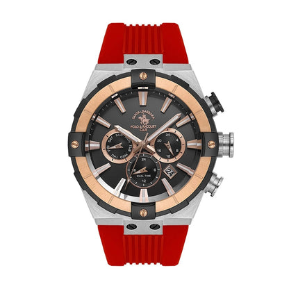 Santa Barbara Polo &amp; Racquet Club Quartz Black Dial Analog Watch For - Gents SB.1.10510-7