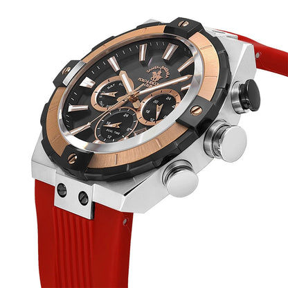 Santa Barbara Polo &amp; Racquet Club Quartz Black Dial Analog Watch For - Gents SB.1.10510-7