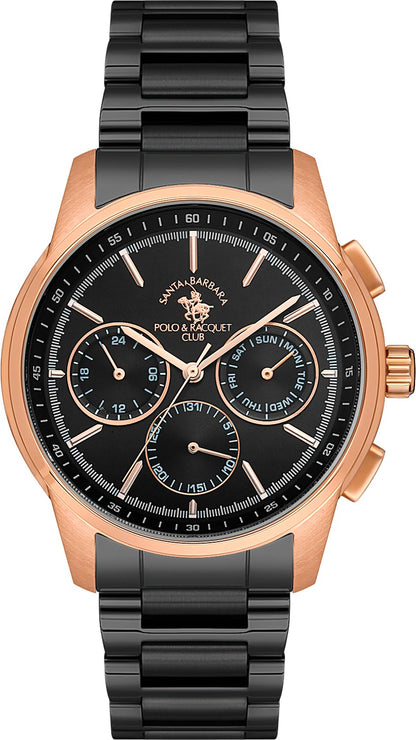 Santa Barbara Polo &amp; Racquet Club Chronograph Black Dial Analog Watch For - Gents SB.1.10512-4