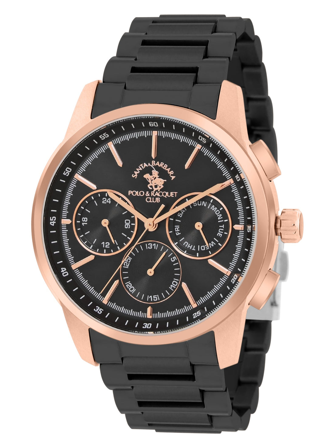 Santa Barbara Polo &amp; Racquet Club Chronograph Black Dial Analog Watch For - Gents SB.1.10512-4
