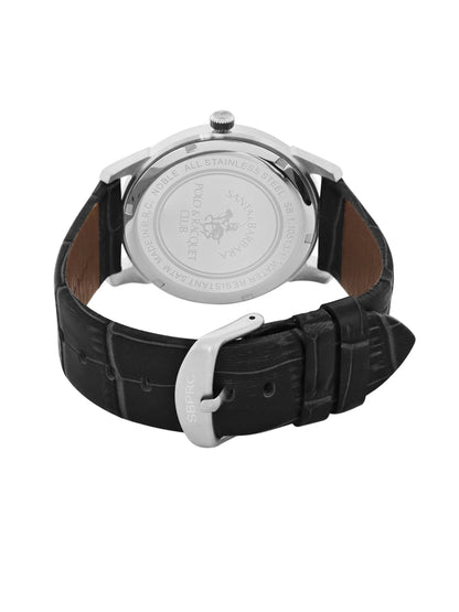 Santa Barbara Polo &amp; Racquet Club Quartz Silver Dial Analog Watch For - Gents SB.1.10513-1