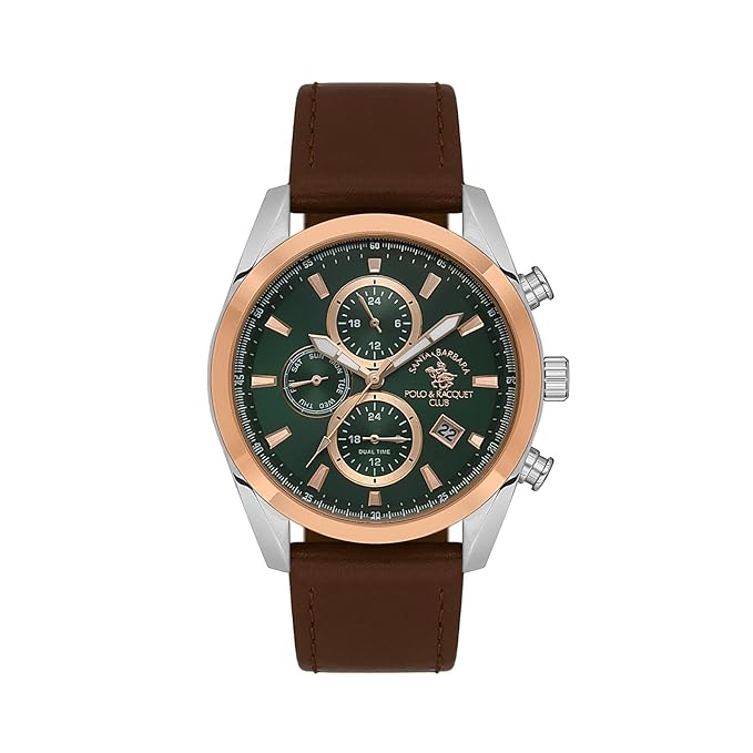 SANTA BARBARA POLO &amp; RACQUET CLUB Green Dial Chronograph Watch for - Men SB.1.10515-4