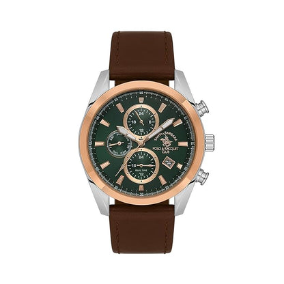 SANTA BARBARA POLO &amp; RACQUET CLUB Green Dial Chronograph Watch for - Men SB.1.10515-4