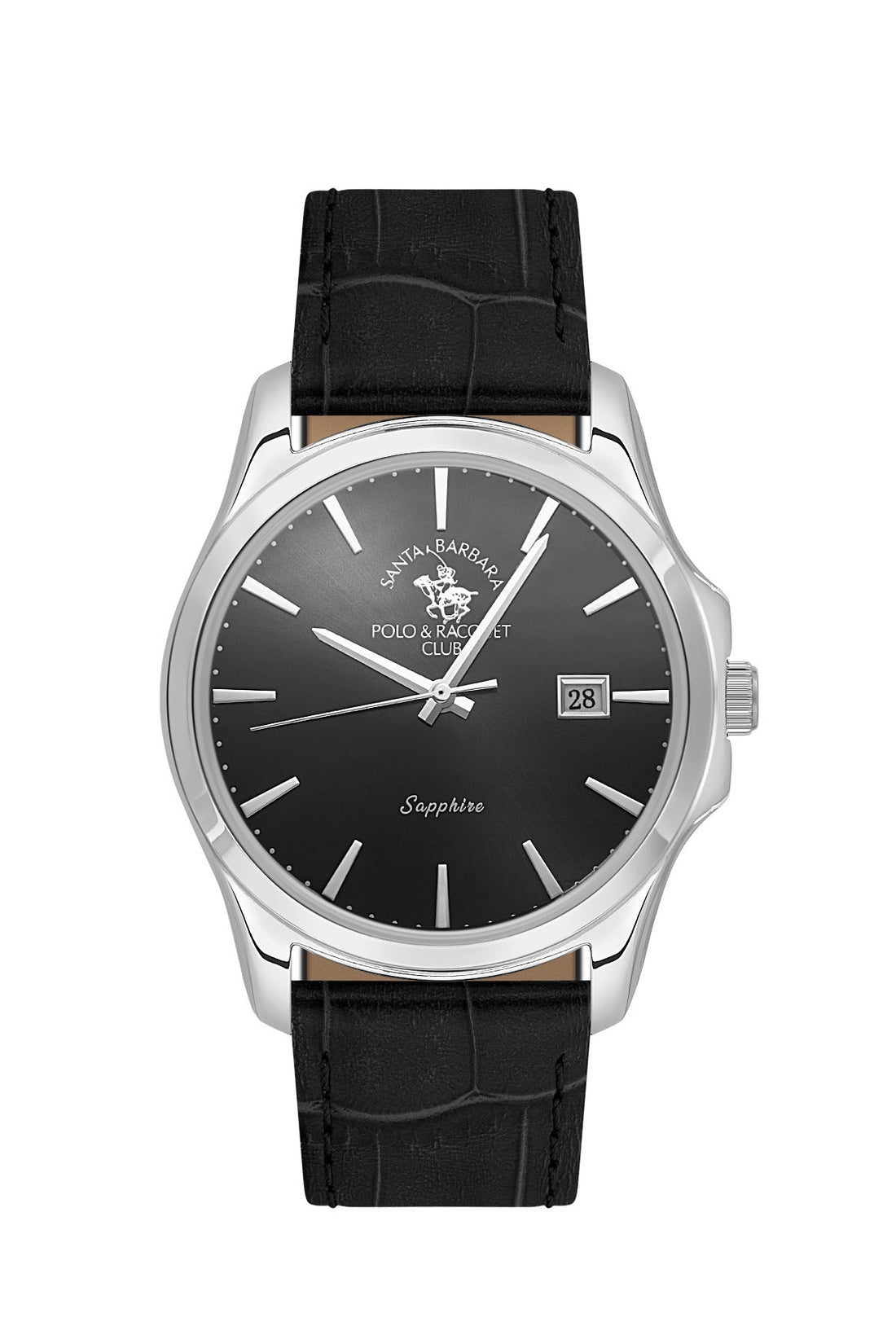 Santa Barbara Polo &amp; Racquet Club  Quartz Black Dial Watch For -  Gents SB.1.10535-2