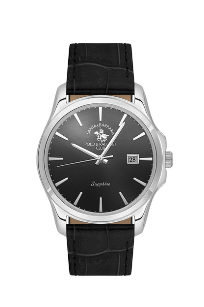 Santa Barbara Polo &amp; Racquet Club  Quartz Black Dial Watch For -  Gents SB.1.10535-2
