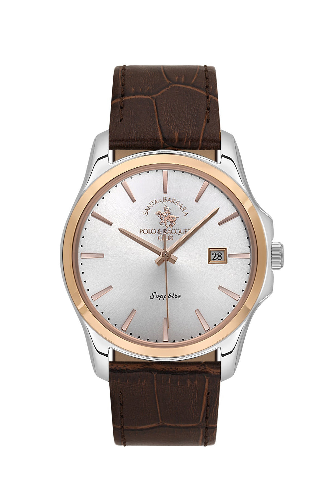 Santa Barbara Polo &amp; Racquet Club  Quartz Silver Dial Watch For -  Gents SB.1.10535-3