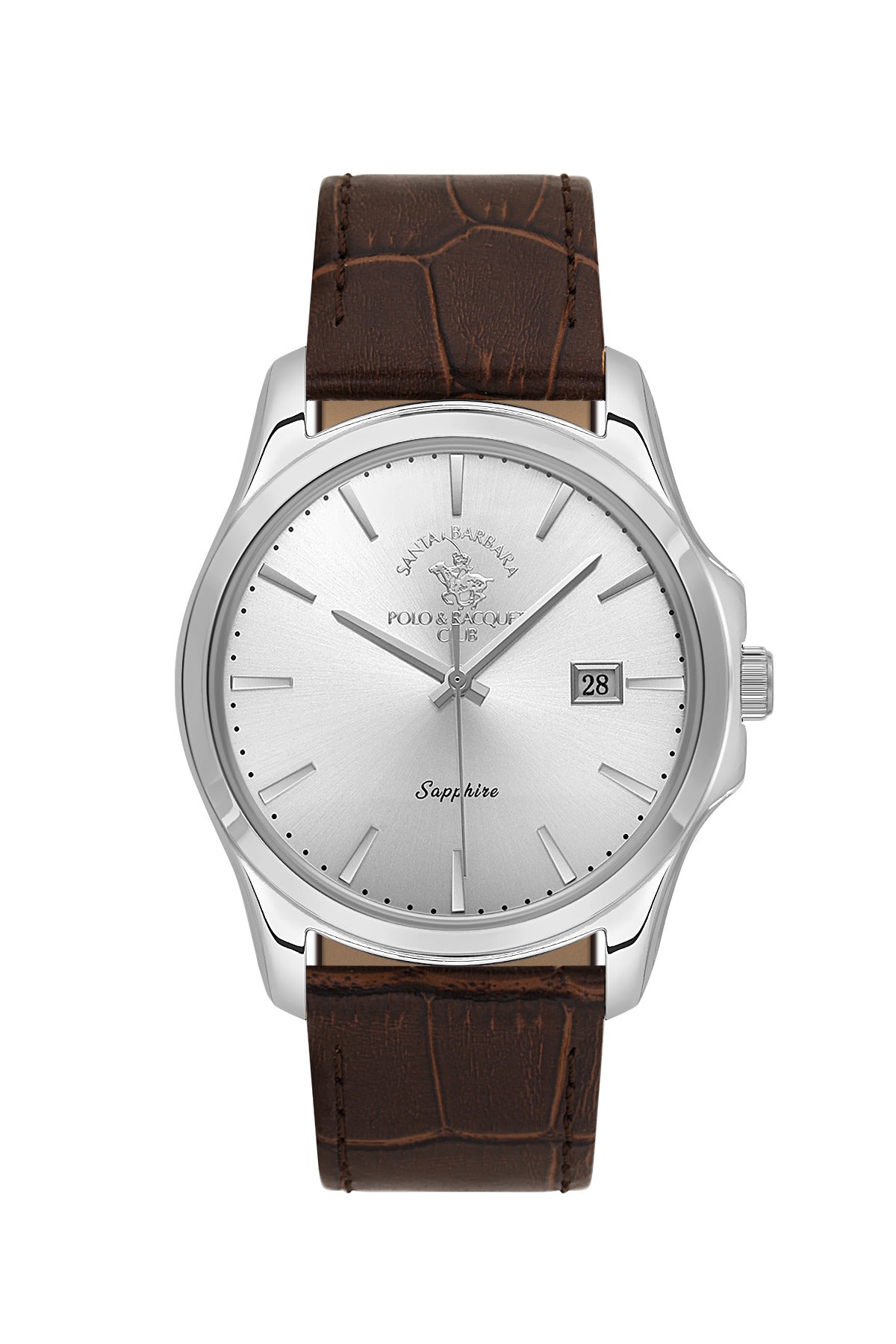 Santa Barbara Polo &amp; Racquet Club  Quartz Silver Dial Watch For -  Gents SB.1.10535-7