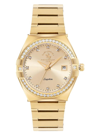 Santa barbara polo &amp; racquet club Analog Gold Dial Women&