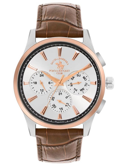 SANTA BARBARA POLO &amp; RACQUET CLUB Silver Dial Chronograph Watch for - Men SB.1.10543-2