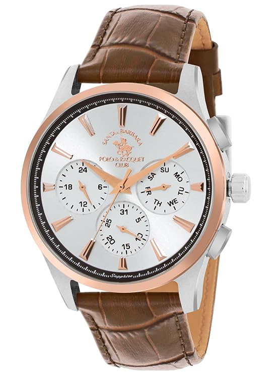 SANTA BARBARA POLO &amp; RACQUET CLUB Silver Dial Chronograph Watch for - Men SB.1.10543-2