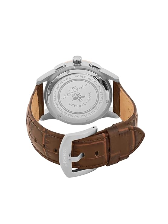 SANTA BARBARA POLO &amp; RACQUET CLUB Silver Dial Chronograph Watch for - Men SB.1.10543-2