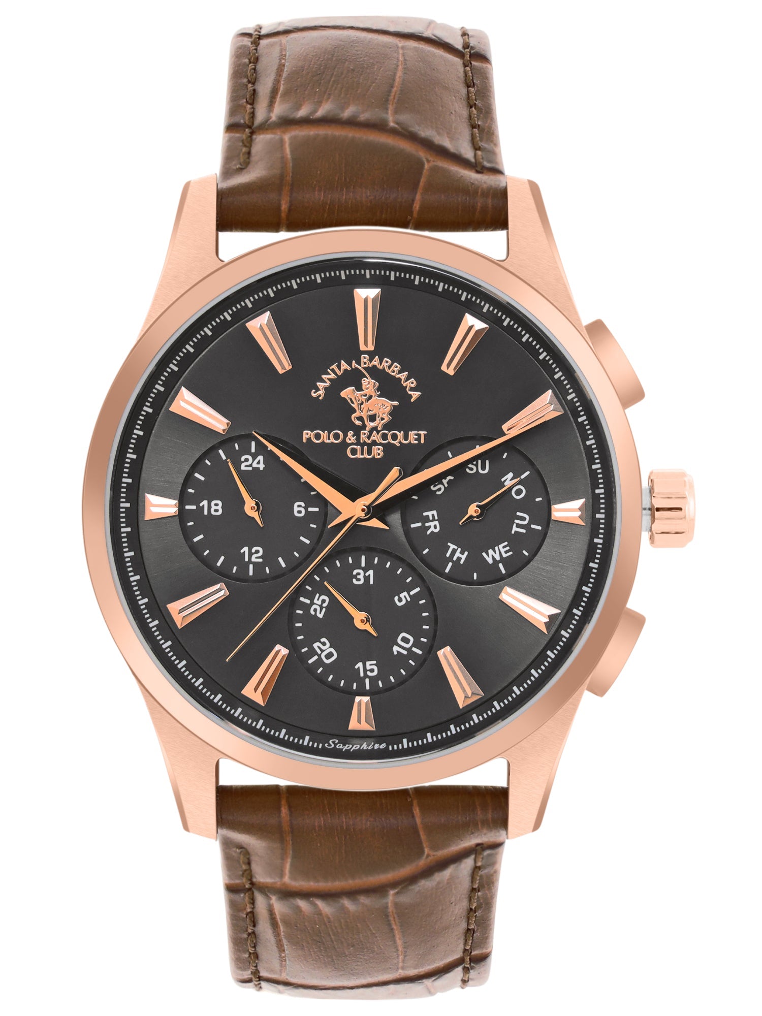 Santa Barbara Polo &amp; Racquet Club Chronograph Black Dial Analog Watch For - Gents SB.1.10543-5