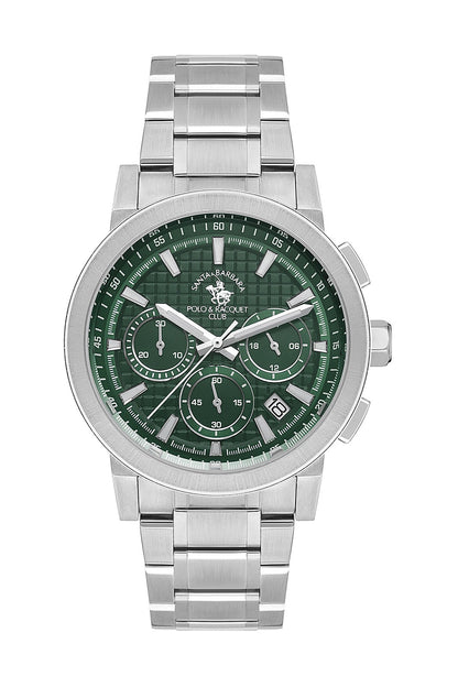 Santa Barbara Polo &amp; Racquet Club Quartz Green Dial Analog Watch For Gents - SB.1.10565-3