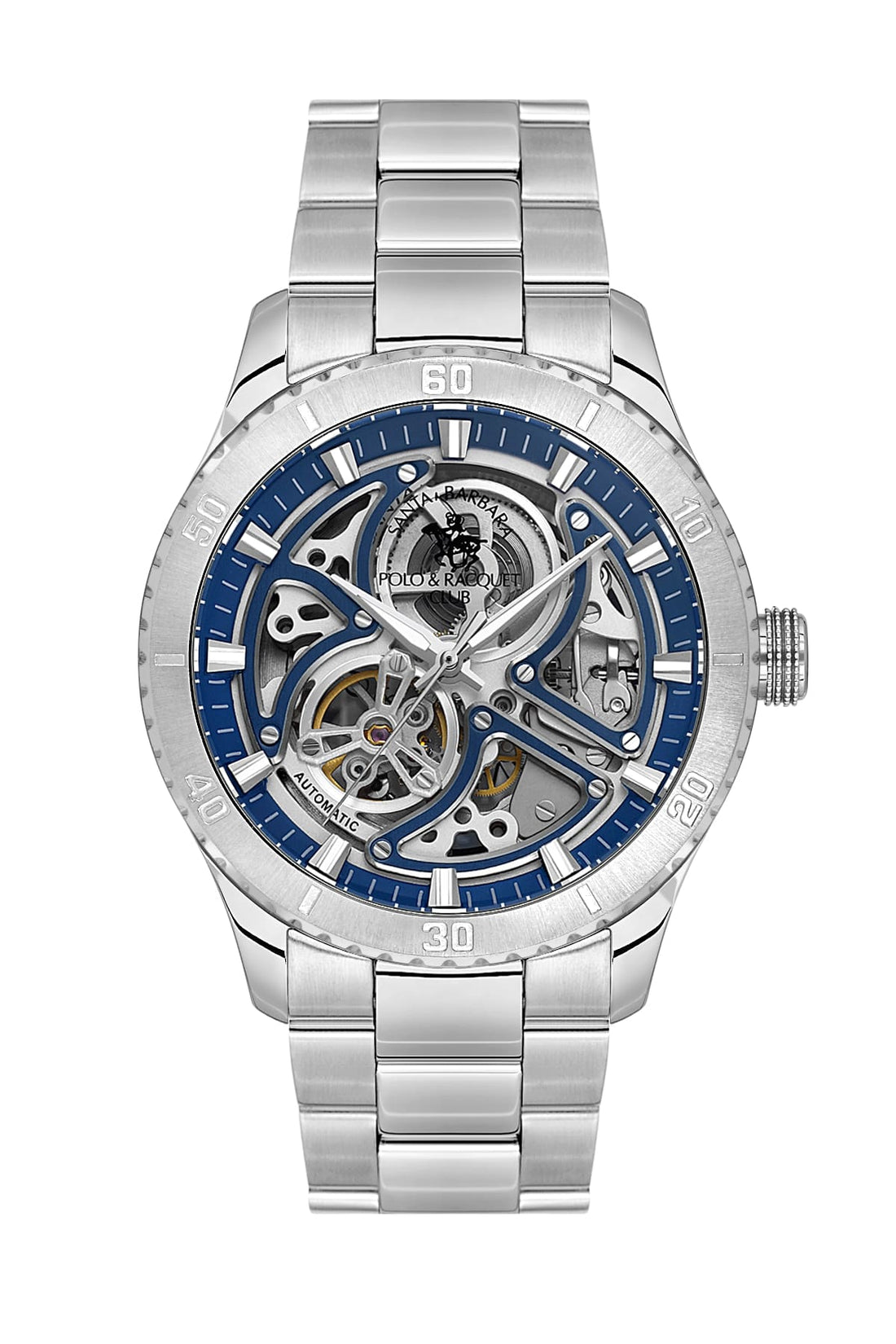 Santa Barbara Polo &amp; Racquet Club Blue Dial Automatic Men&