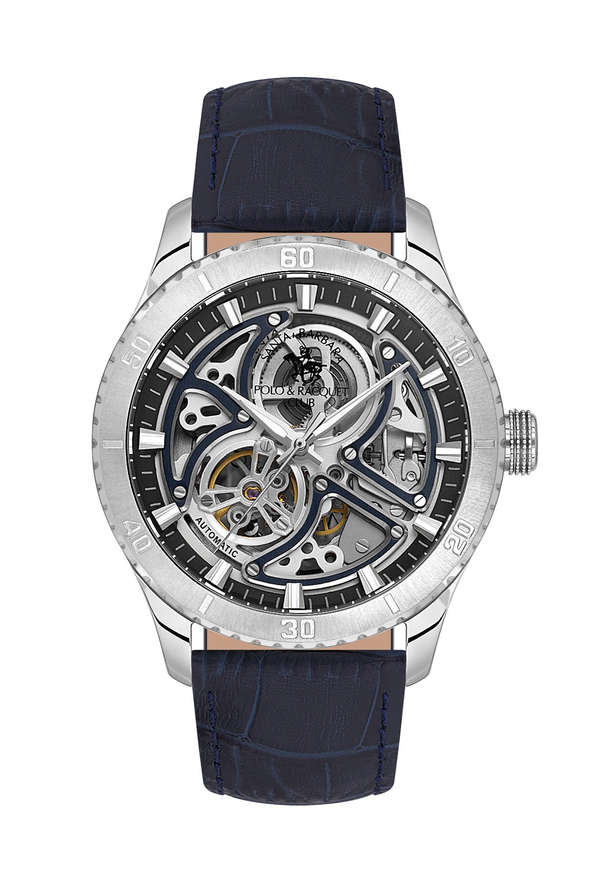 Santa Barbara Polo &amp; Racquet Club Blue Dial Automatic Men&