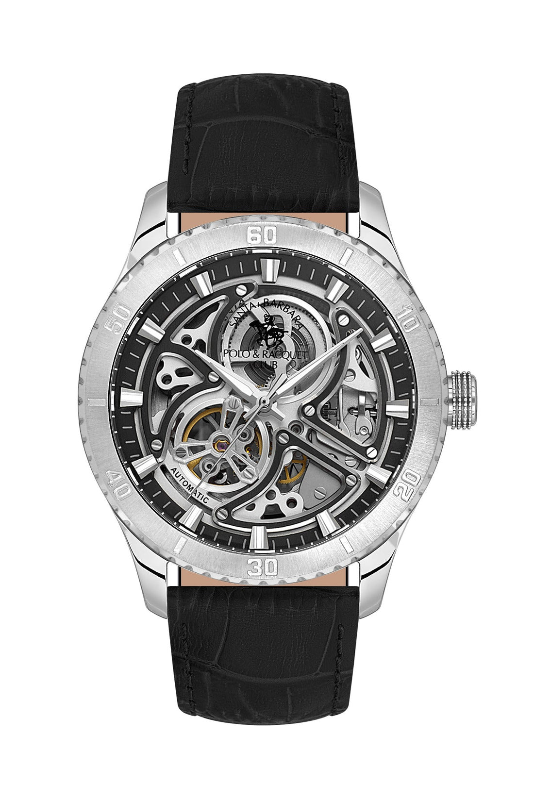 Santa Barbara Polo &amp; Racquet Club Gunmetal Dial Automatic Men&