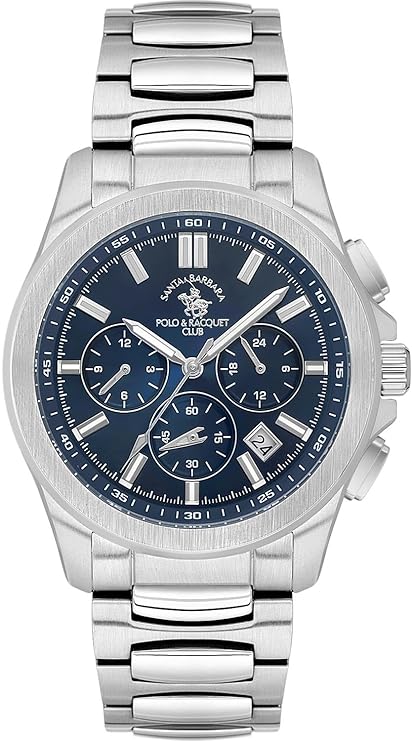 Santa Barbara Polo &amp; Racquet Club Quartz Blue Dial Analog Watch For - Gents SB.1.10582-3