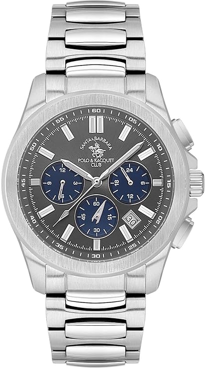 Santa Barbara Polo & Racquet Club Quartz Grey Dial Analog Watch For - Gents SB.1.10582-5