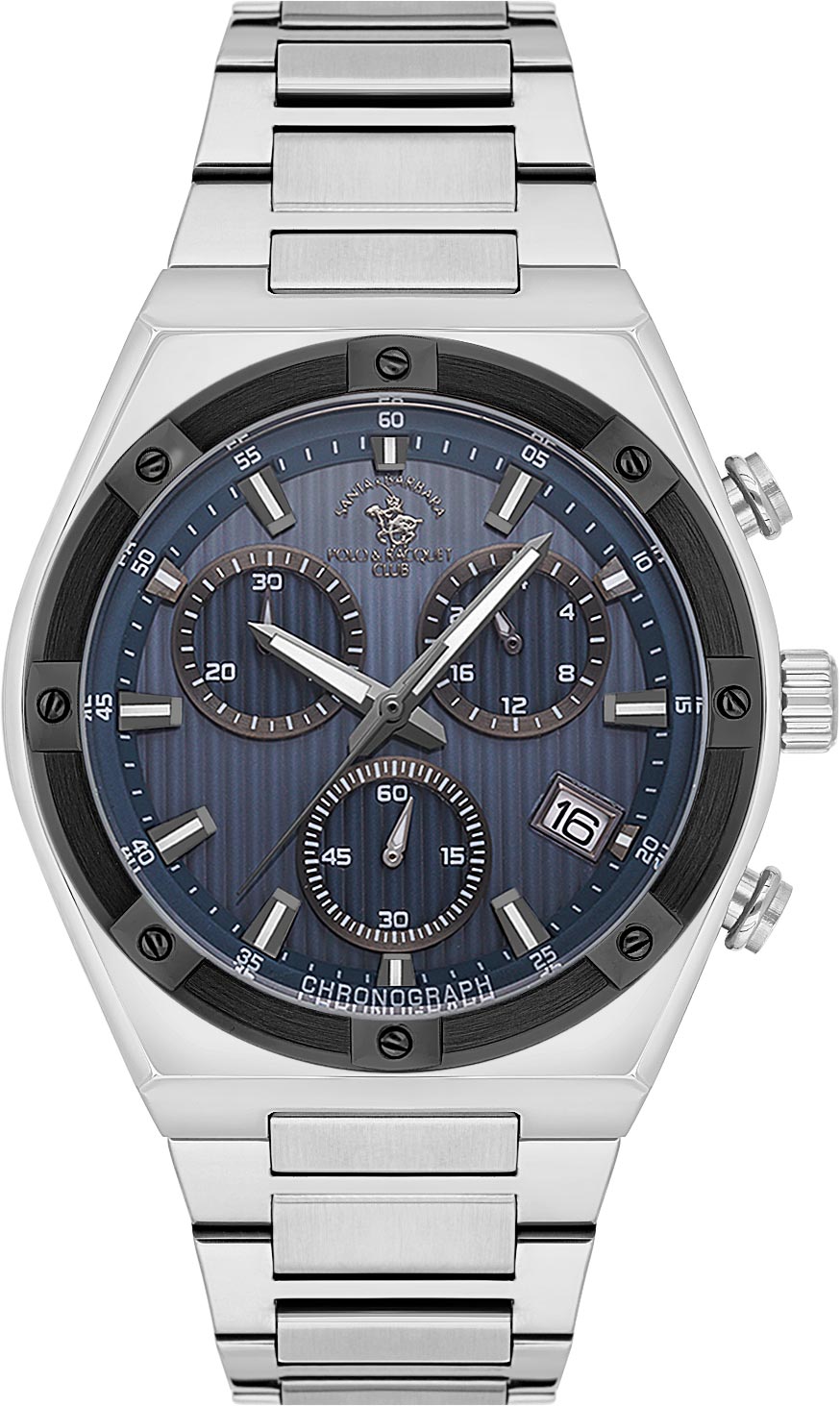Santa Barbara Polo &amp; Racquet Club Quartz Blue Dial Analog Watch For Gents -SB.1.10583-5