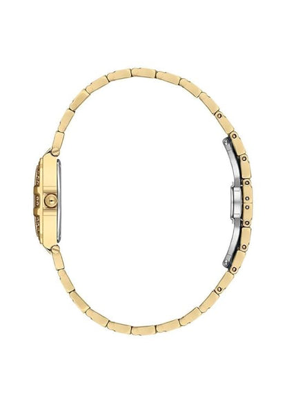 Santa Barbara Polo &amp; Racquet Club Quartz Gold Dial Watch For - Ladies SB.1.10584-2