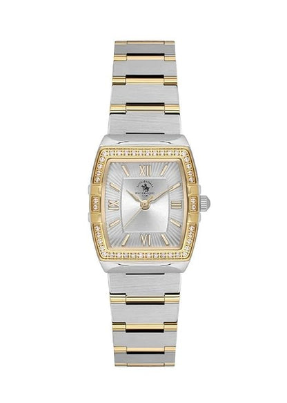 Santa Barbara Polo &amp; Racquet Club Quartz Silver Dial Analog Watch For - Ladies SB.1.10584-3
