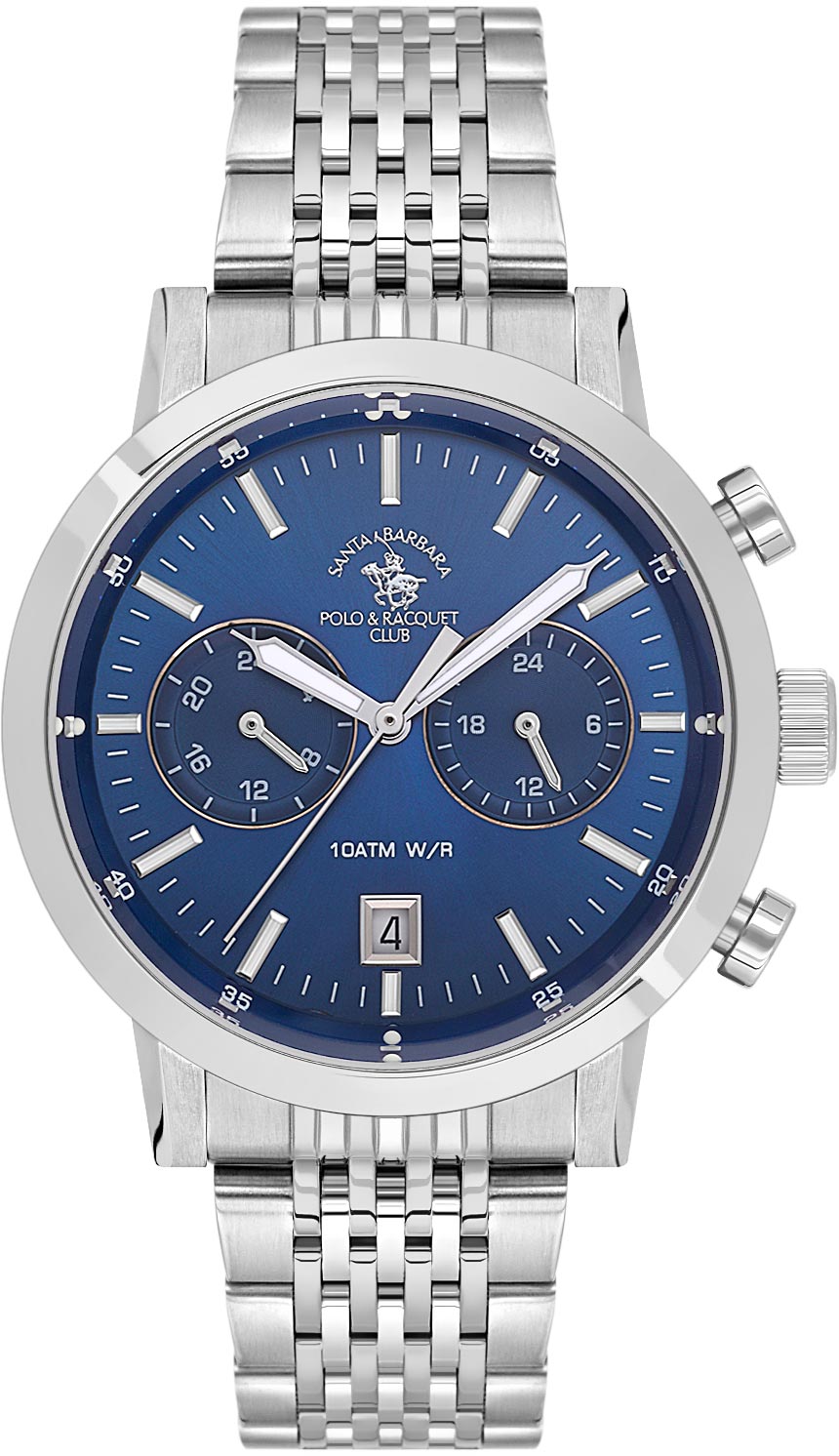 Santa Barbara Polo &amp; Racquet Club Quartz Blue Dial Analog Watch For Gents -SB.1.10585-3