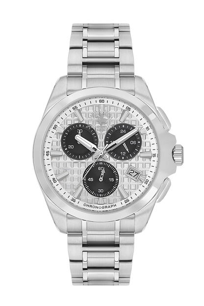Santa Barbara Polo &amp; Racquet Club Quartz Silver Dial Analog Watch For - Gents SB.1.10591-1