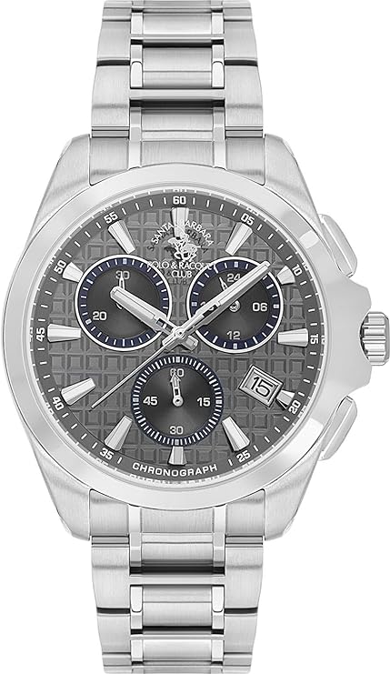 Santa Barbara Polo &amp; Racquet Club Quartz Grey Dial Analog Watch For - Gents SB.1.10591-4